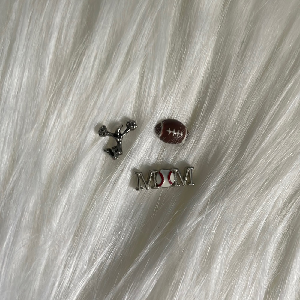 Origami Owl Mom Cheerleader 🏈⚽️ Charm Bundle